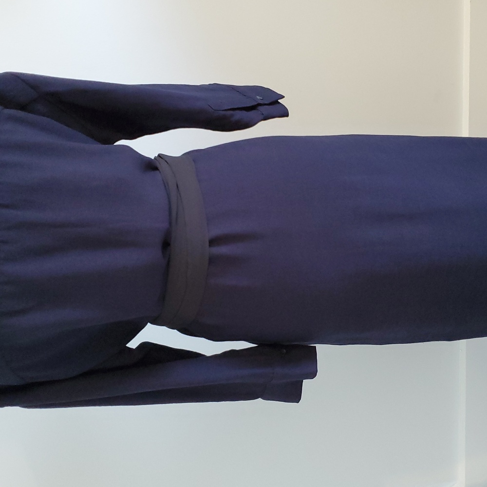 Zara Navy Long Sleeve Dress - Picture 7 of 9